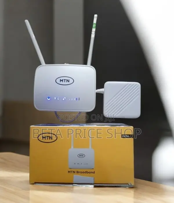 MTN Universal Broadband 4G Router + Backup Battery - White