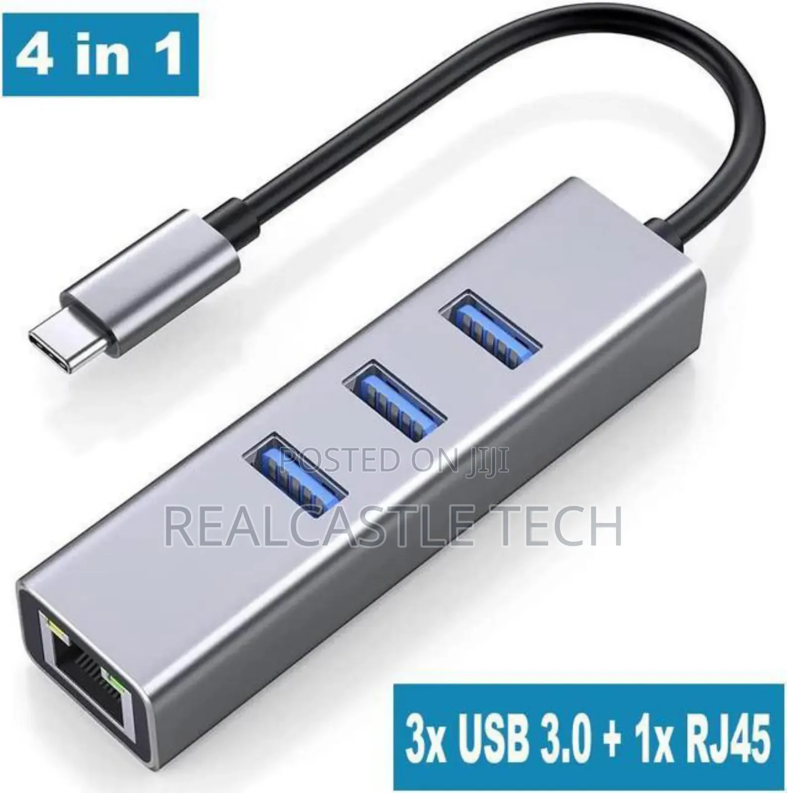 Hoco HB34 4-in-1 Gigabit Ethernet Adapter