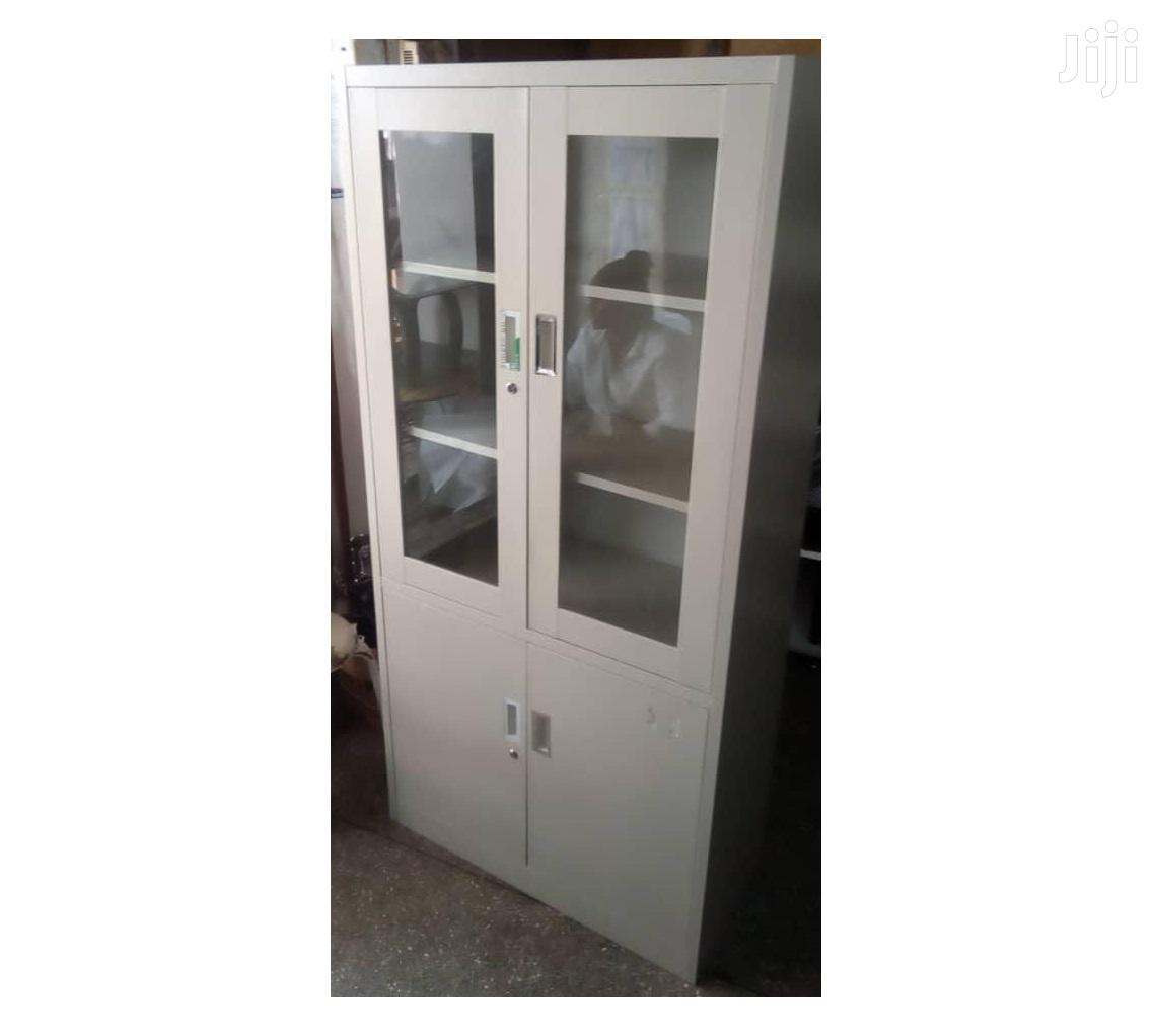 Office Filing Cabinet(Half Glass Metal Cabinet.)