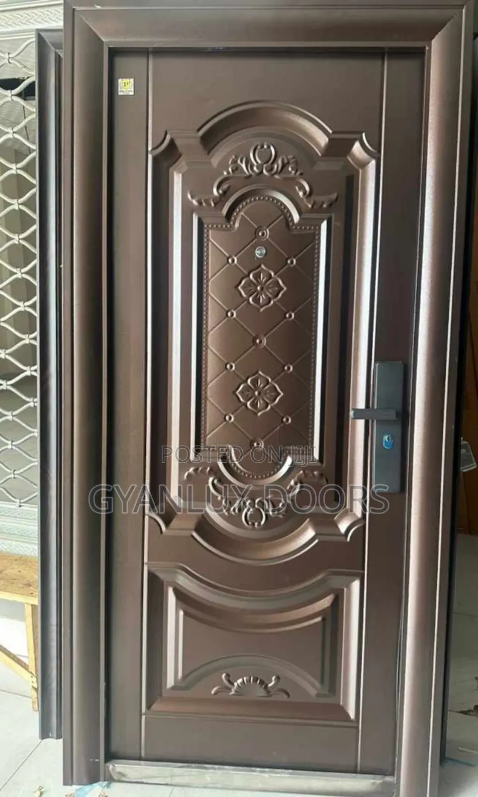 Brown Security Quality Door Strong 3ft