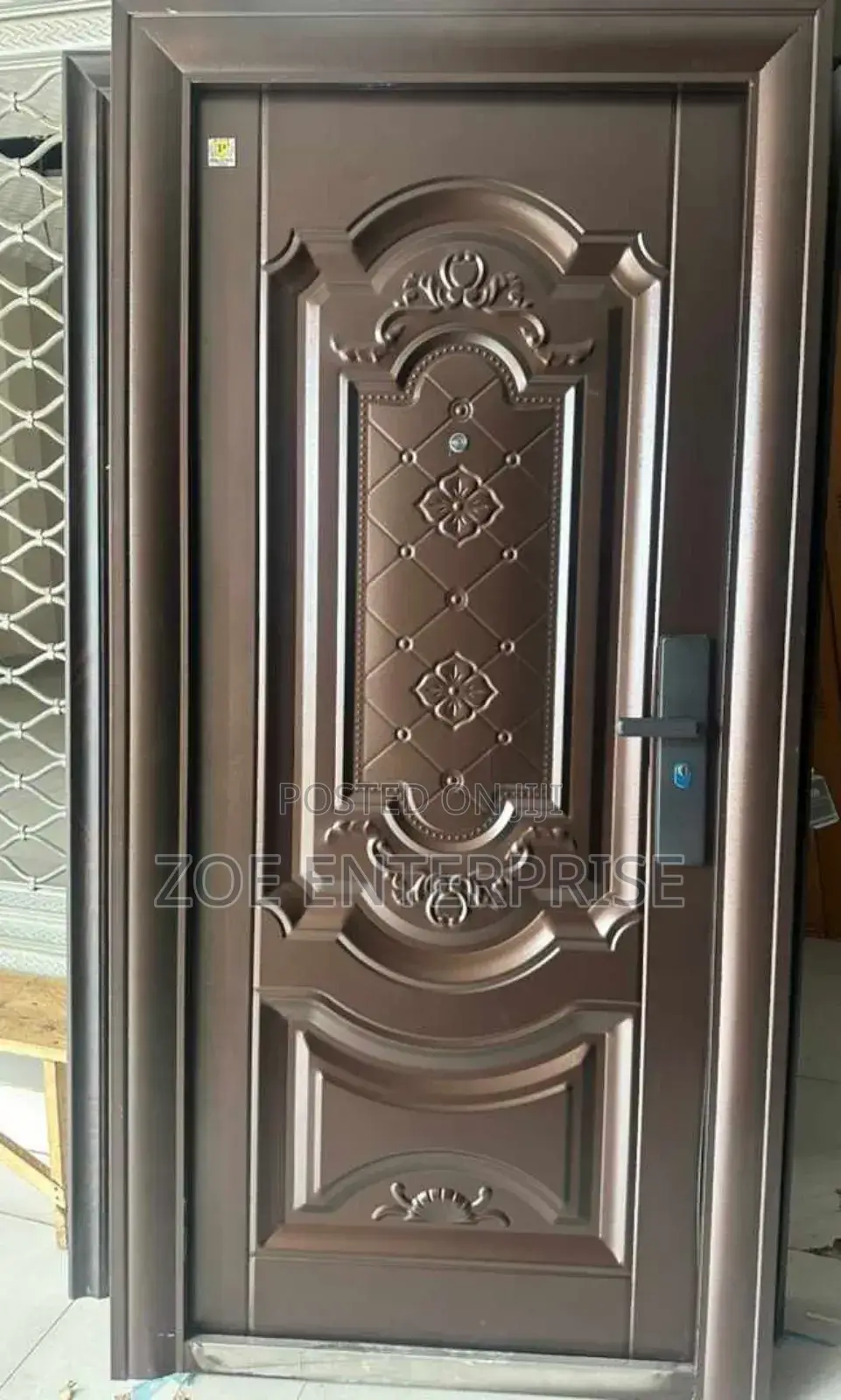Brown Security Quality Door Strong 3ft