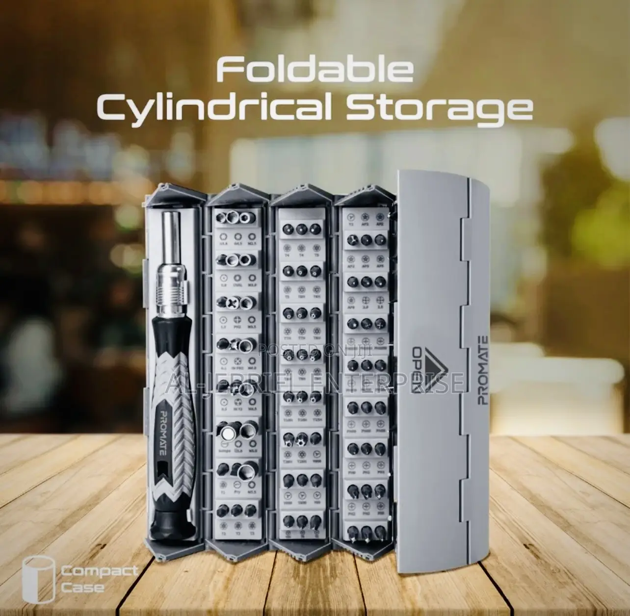 126 Pieces Promate PROTOOLS-126 Cylindrical Screwdriver Set