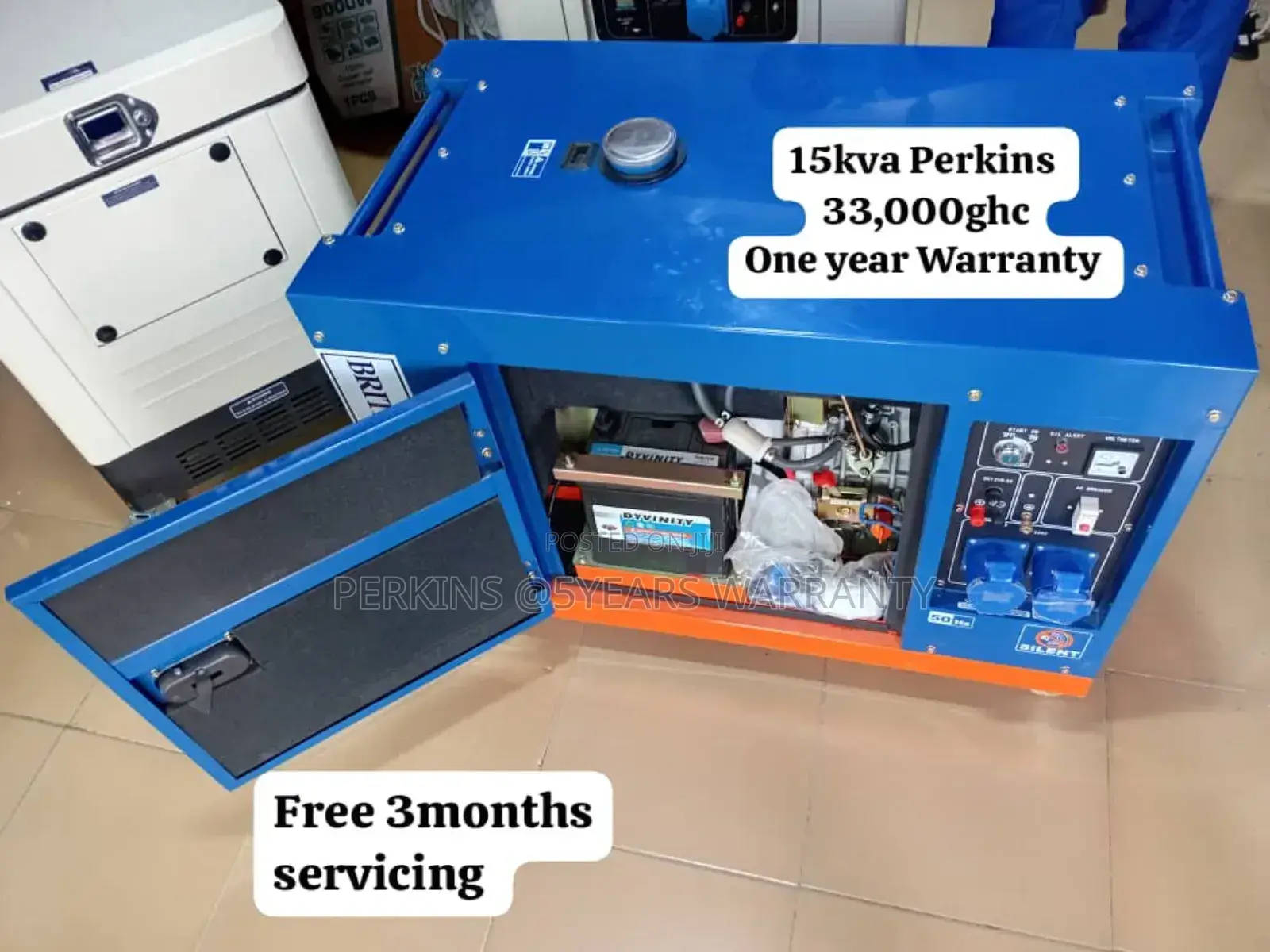 British Standard Perkins 15kva 16500wats Silent Generator Uk
