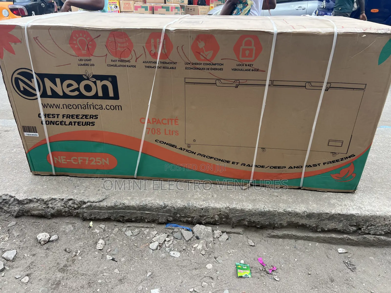 Brand New Neon 708 Liters Chest Freezer( Double Door)