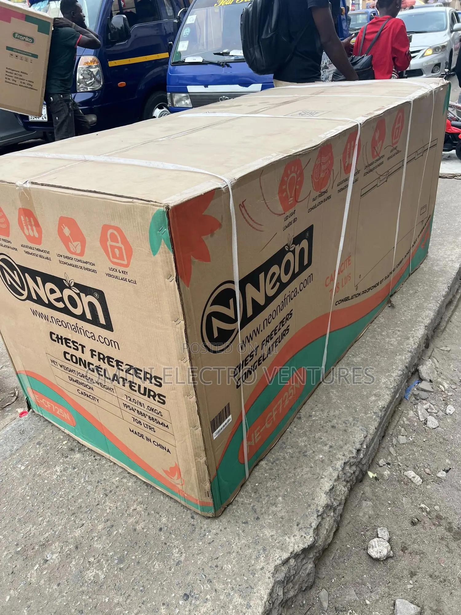 Brand New Neon 708 Liters Chest Freezer( Double Door)