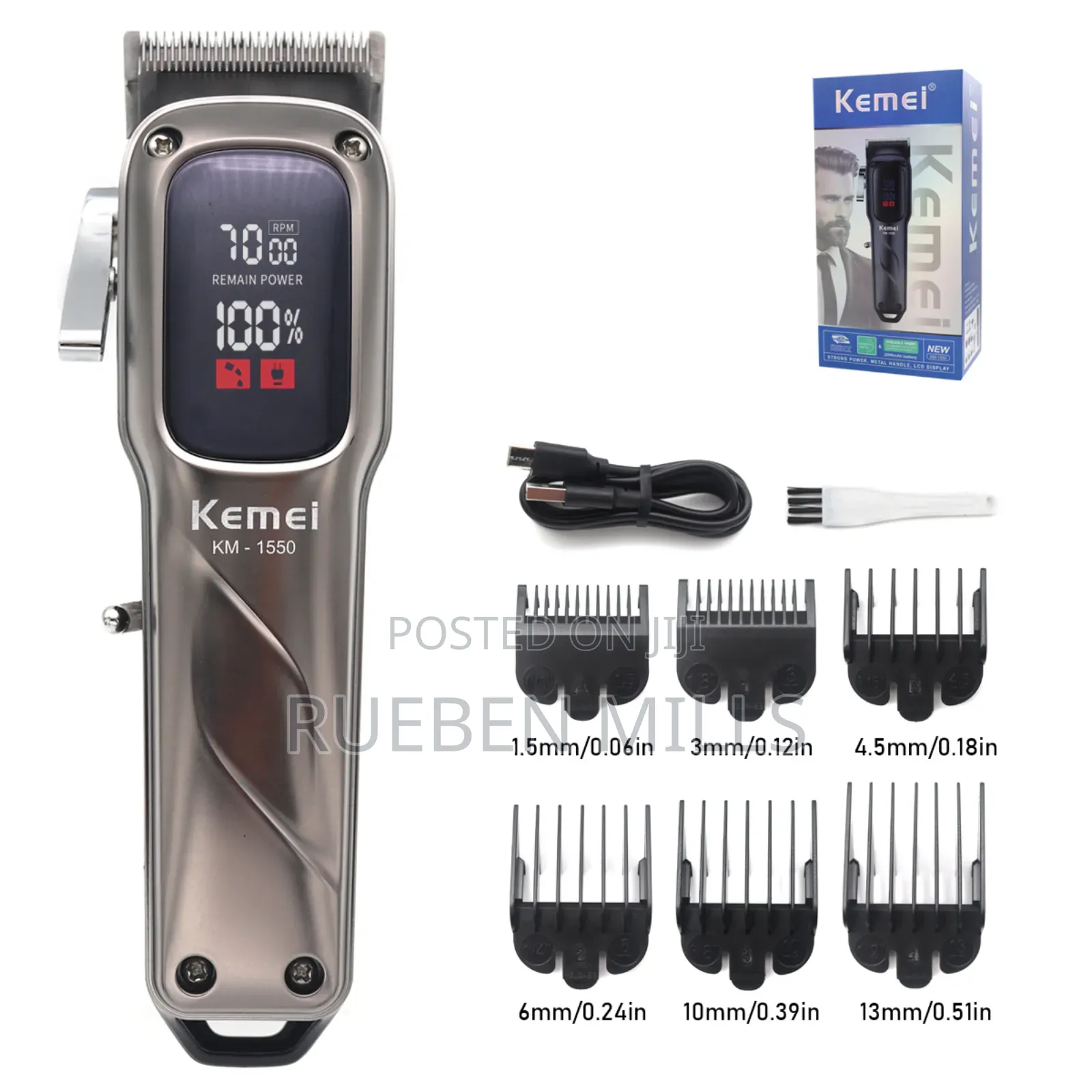 Kemei KM-1550 Professional Hair Clipper Barbering Machine