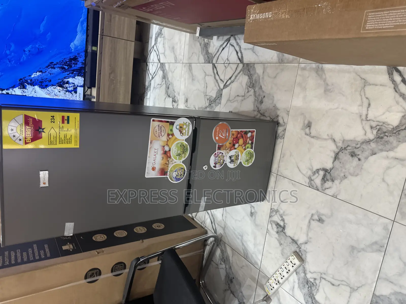 Galaxy 200BF Double Door Fridge Bottom Freezer