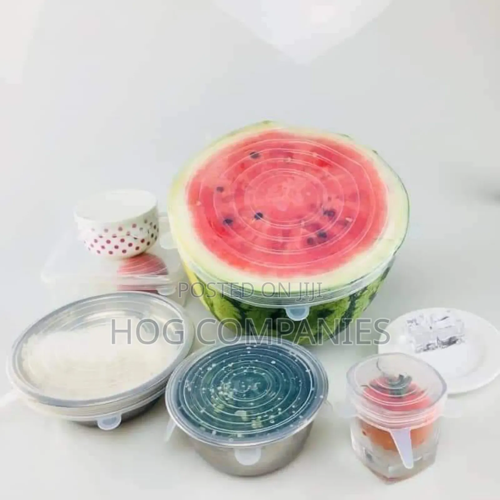Silicone Food Lids, 6 PCS Set, Excellent for Storing Food
