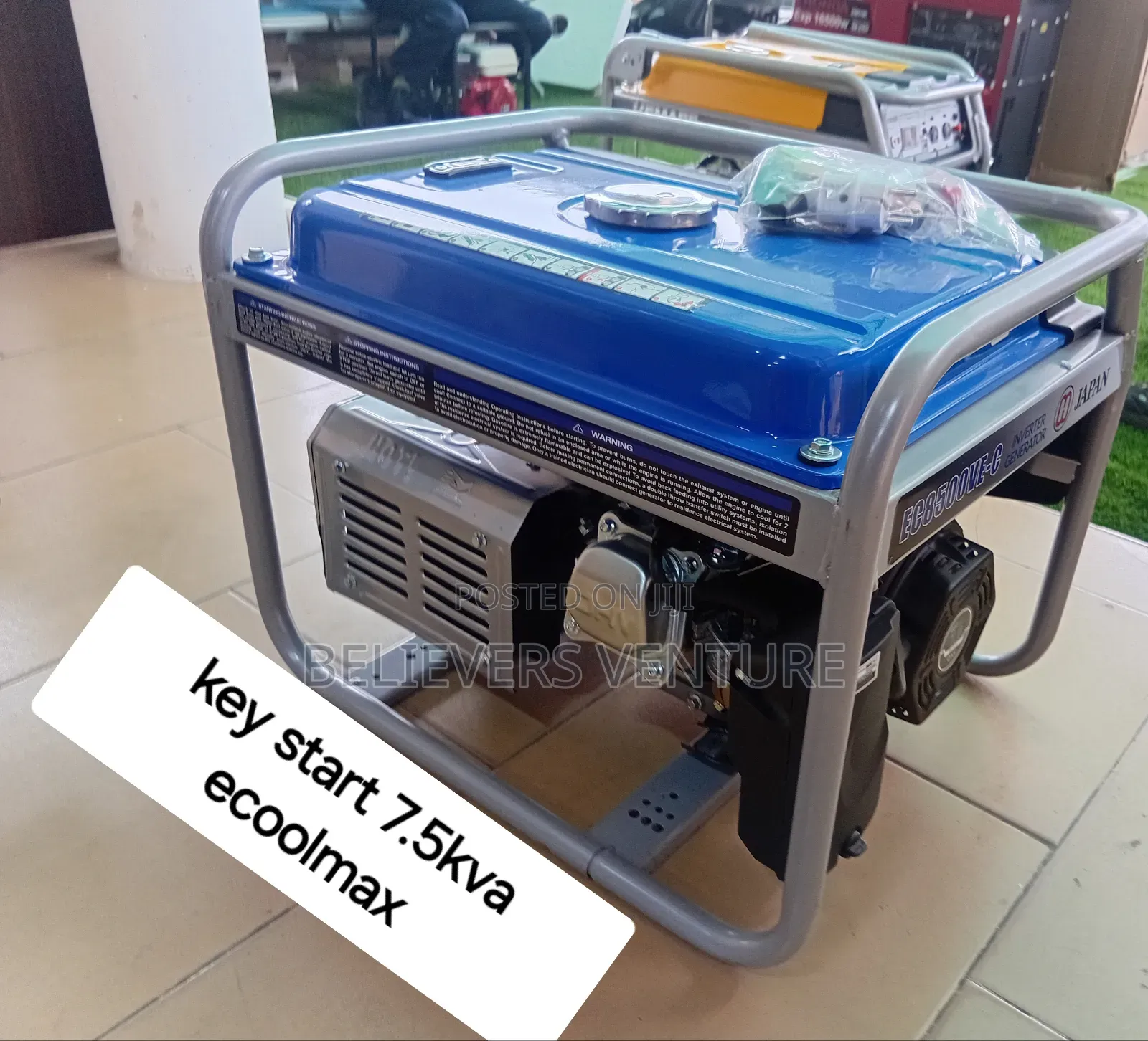 Keys Start Petrol Generator 8500watt Japan Model