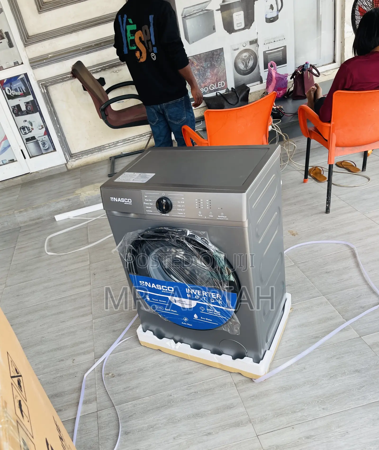 Buy Elegant Nasco 8kg Front Load Inverter Washing Machine.