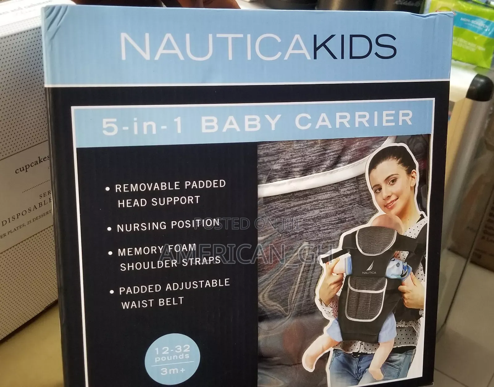 NAUTICA Kids 5-in-1 Baby Carrier, 12-33 Pounds (3M+)