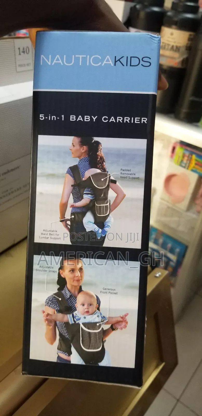 NAUTICA Kids 5-in-1 Baby Carrier, 12-33 Pounds (3M+)