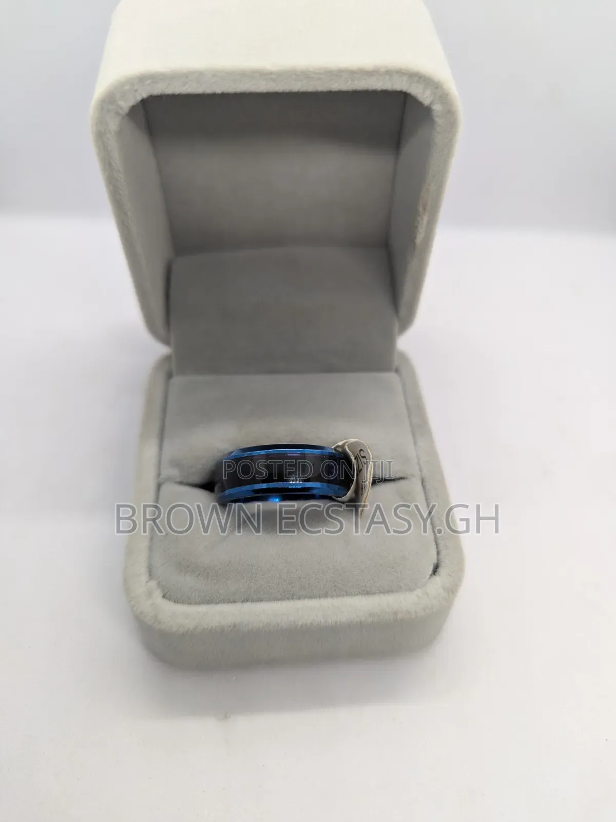 Blue and Black Wedding Ring