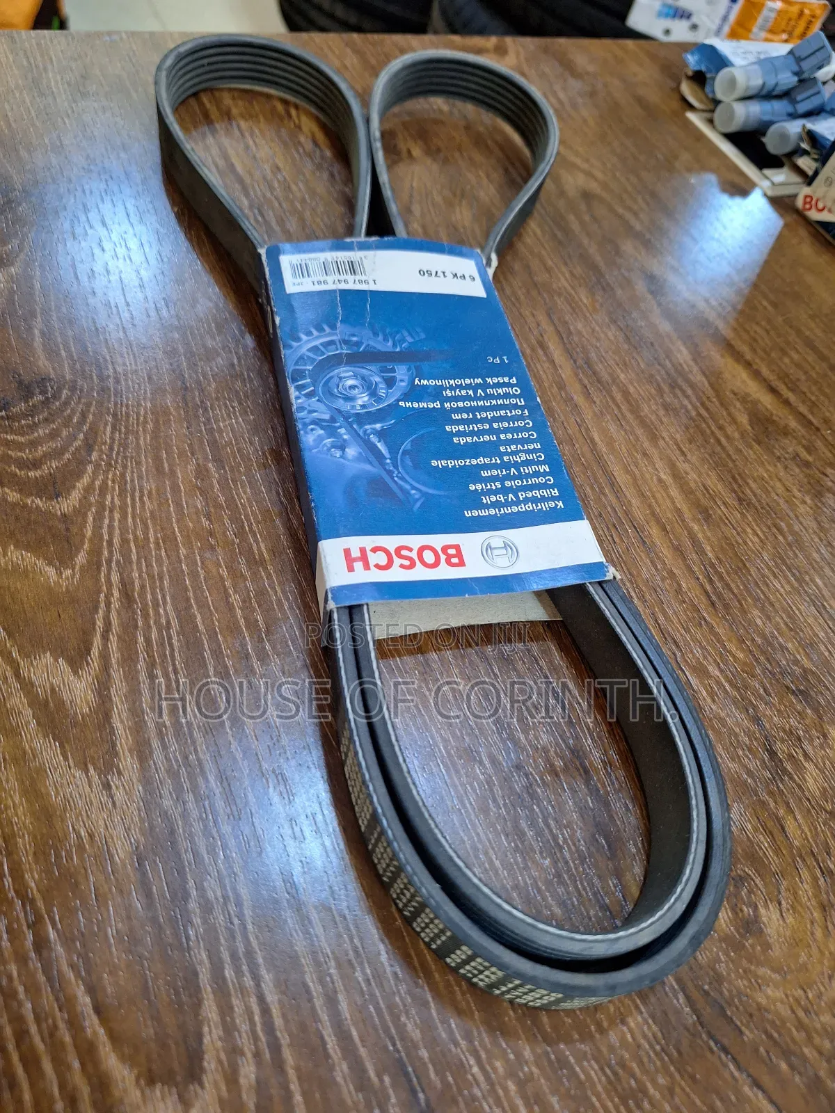 Fan Belt / Serpentine Belt 6pk1750, Bosch