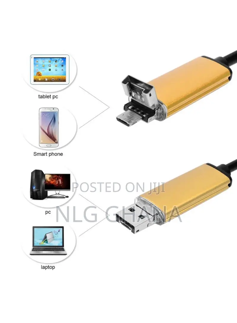 5M 6-Led 7mm Android PC USB Waterproof Endoscope Inspection