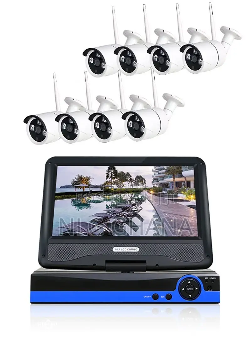2.0mp Built-in 10.1" Lcd Screen Wifi 8-channel H.265 Dvr Kit