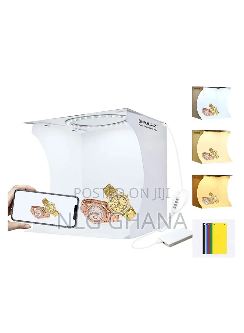 14W Portable Mini LED Ring Light Box 3 Color Temperature Pho