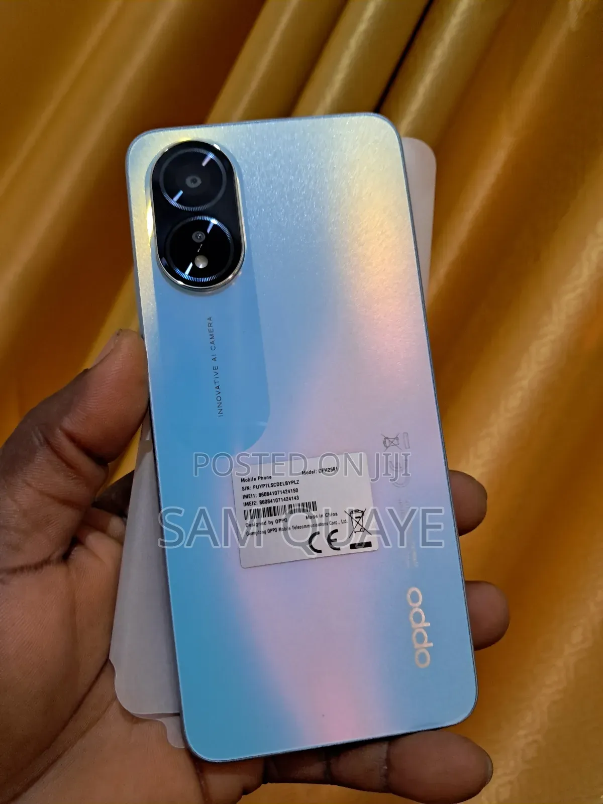 New Oppo A18 128 GB Blue