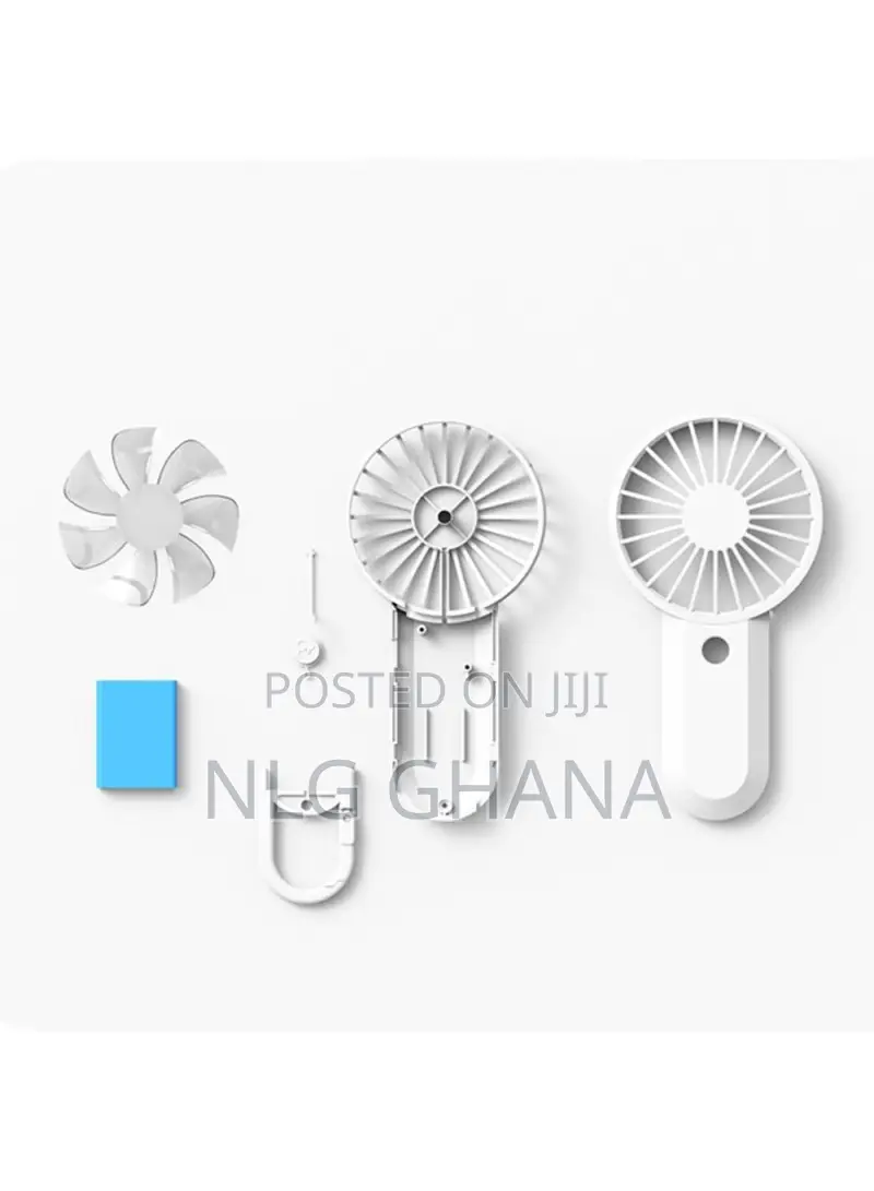 Mini Q Handheld Fan 3 Speeds Portable Outdoor Hanging Coolin