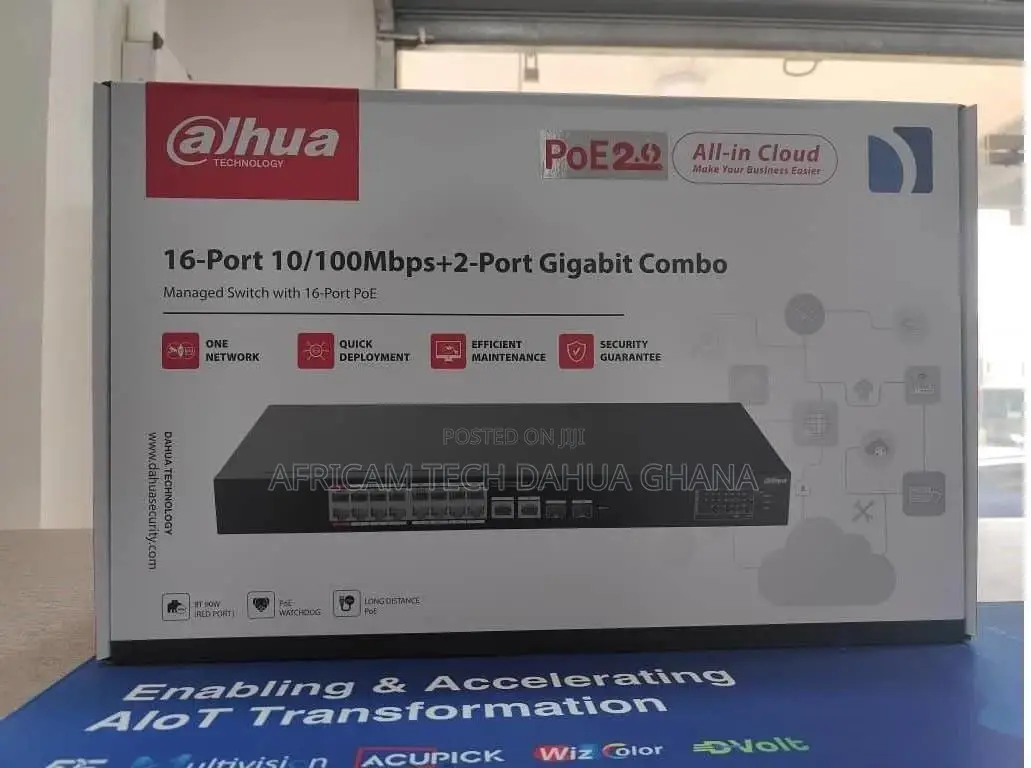 16 -port 10/100mbps+2-port Gigabit Combo Poe Switch