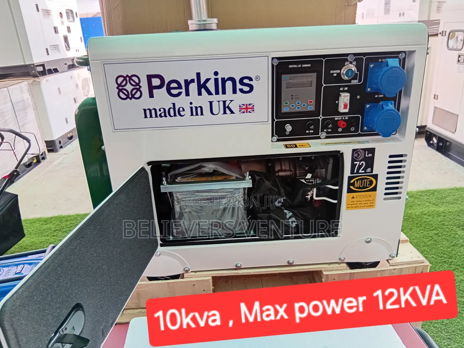 Green White Coloured 13000watt Diesel Generator 90%Silent