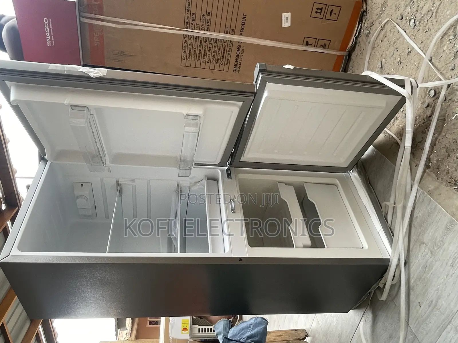 Galaxy 118litres Double Door Bottom Freezer Refrigerator