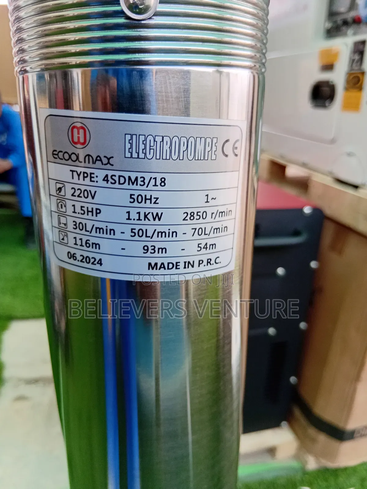 1.5hp Ecoolmax Water Pump 1.5HP Water Pump