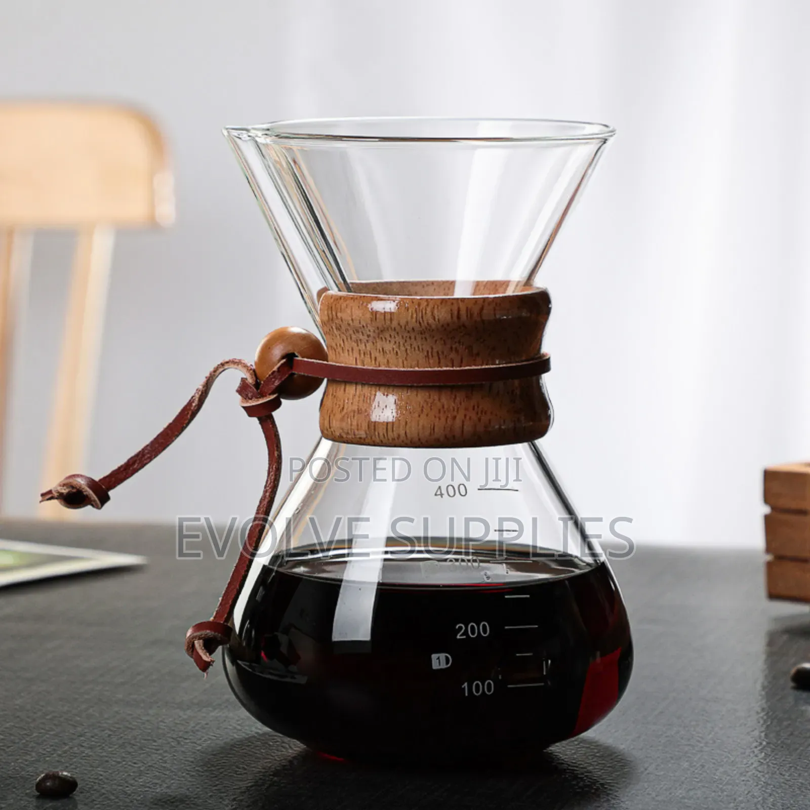 400ml, 600ml 800ml Chemex Pour Over Glass
