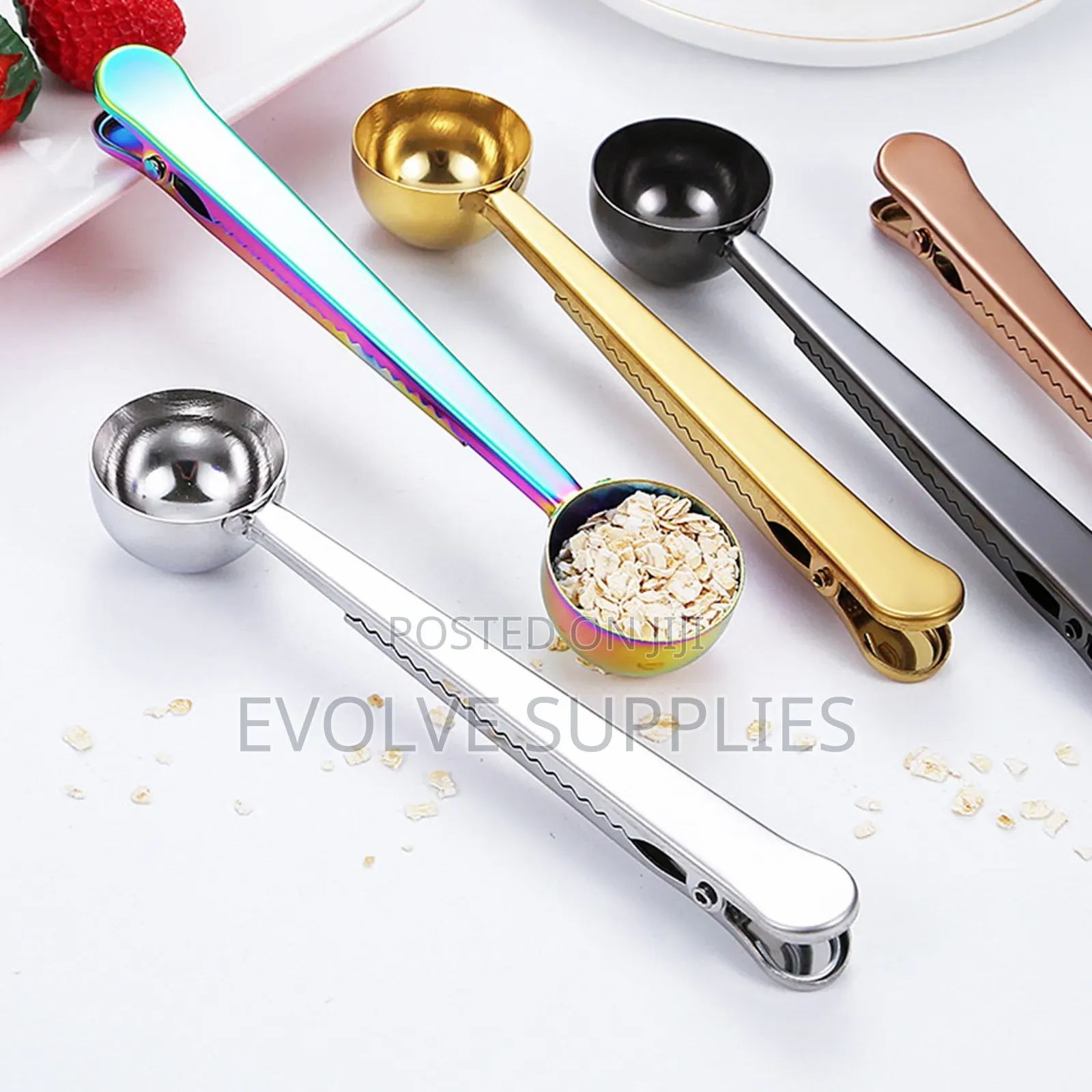 2 in 1 Coffee Measuring Spoon and Sealing Clip