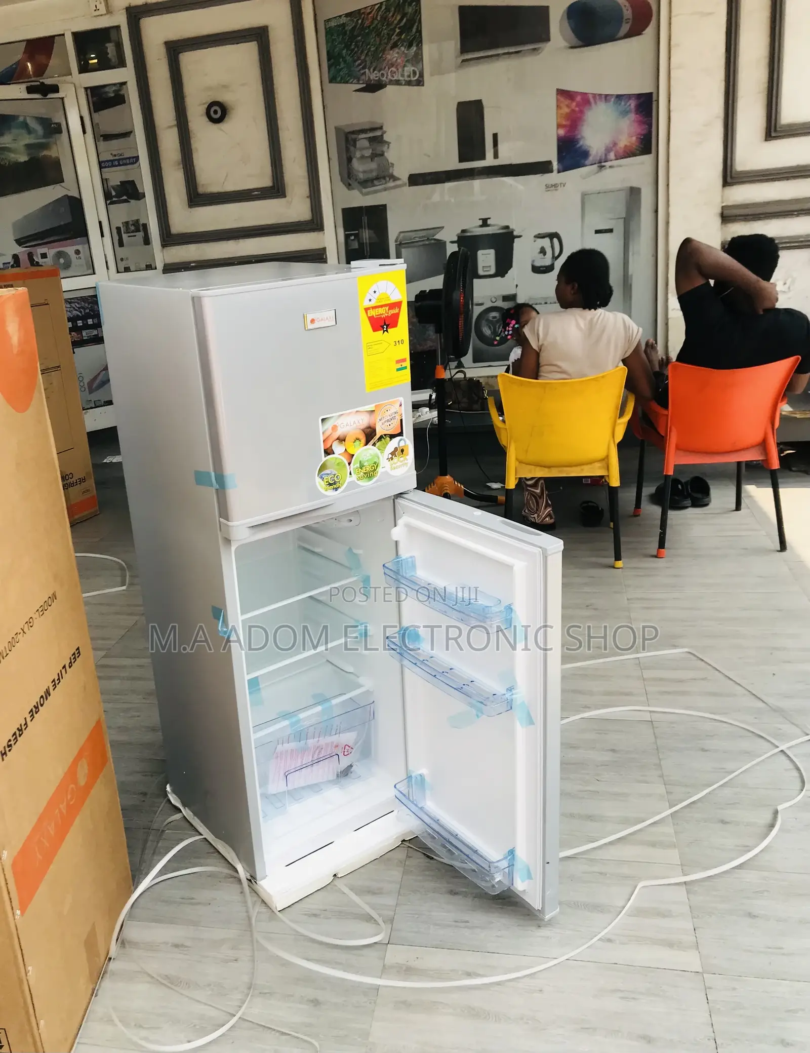 Energy Saving Galaxy 200bf Double Door Refrigerator.