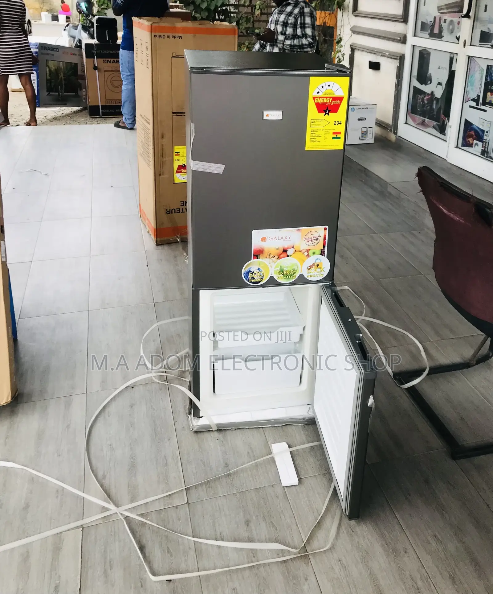 Extremely Chilling Galaxy 200tm Double Door Fridge.