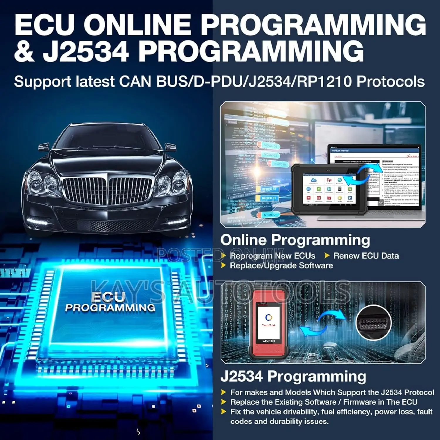 Launch X431 Pad v Elite Car Online Programming Scan Tool