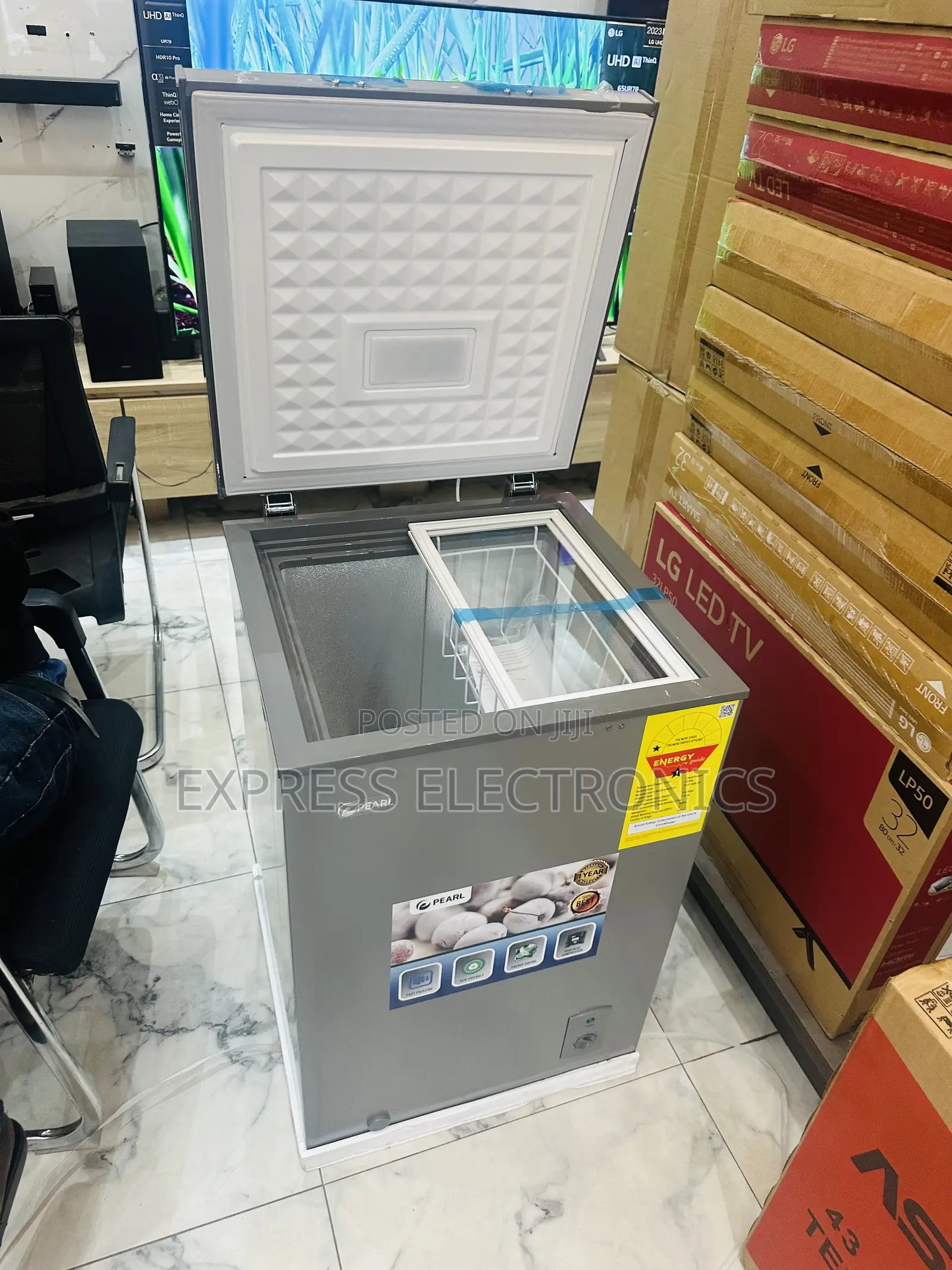 The Ultimate Solution Chest Freezer 100L Pearl.