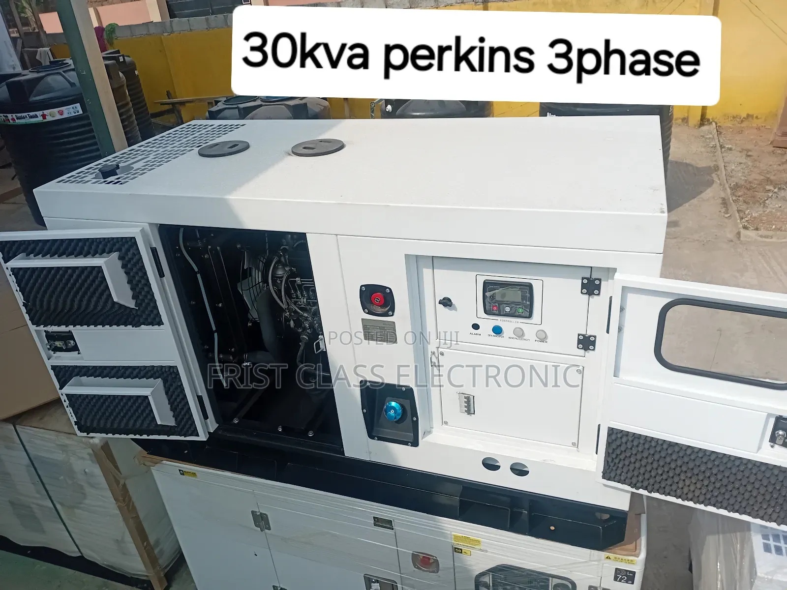Open 30kva Perkins 3phase Diesel Engine Silent 30kva