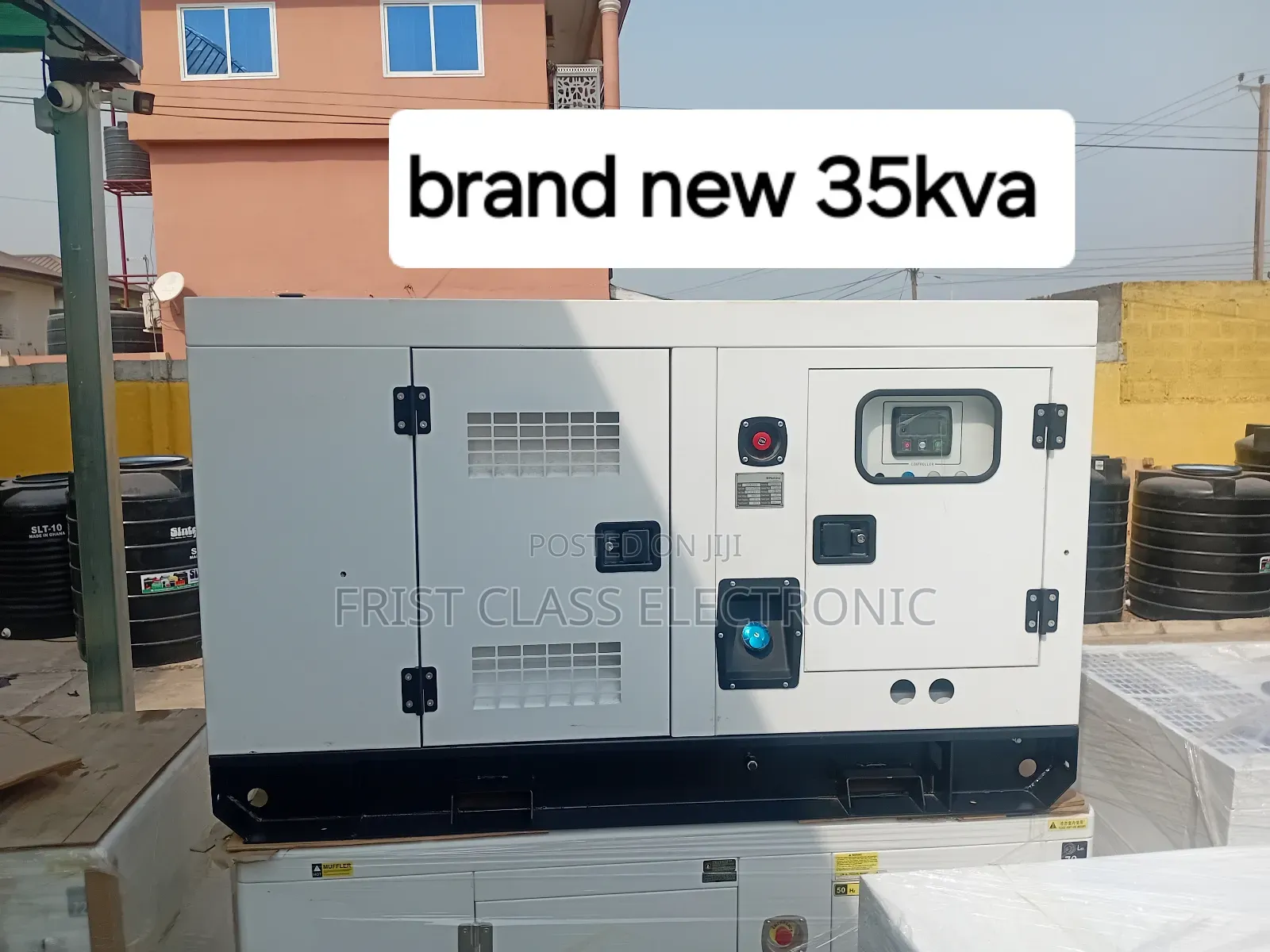 White Coloured Generator 35kva 3phase Perkins 35kva