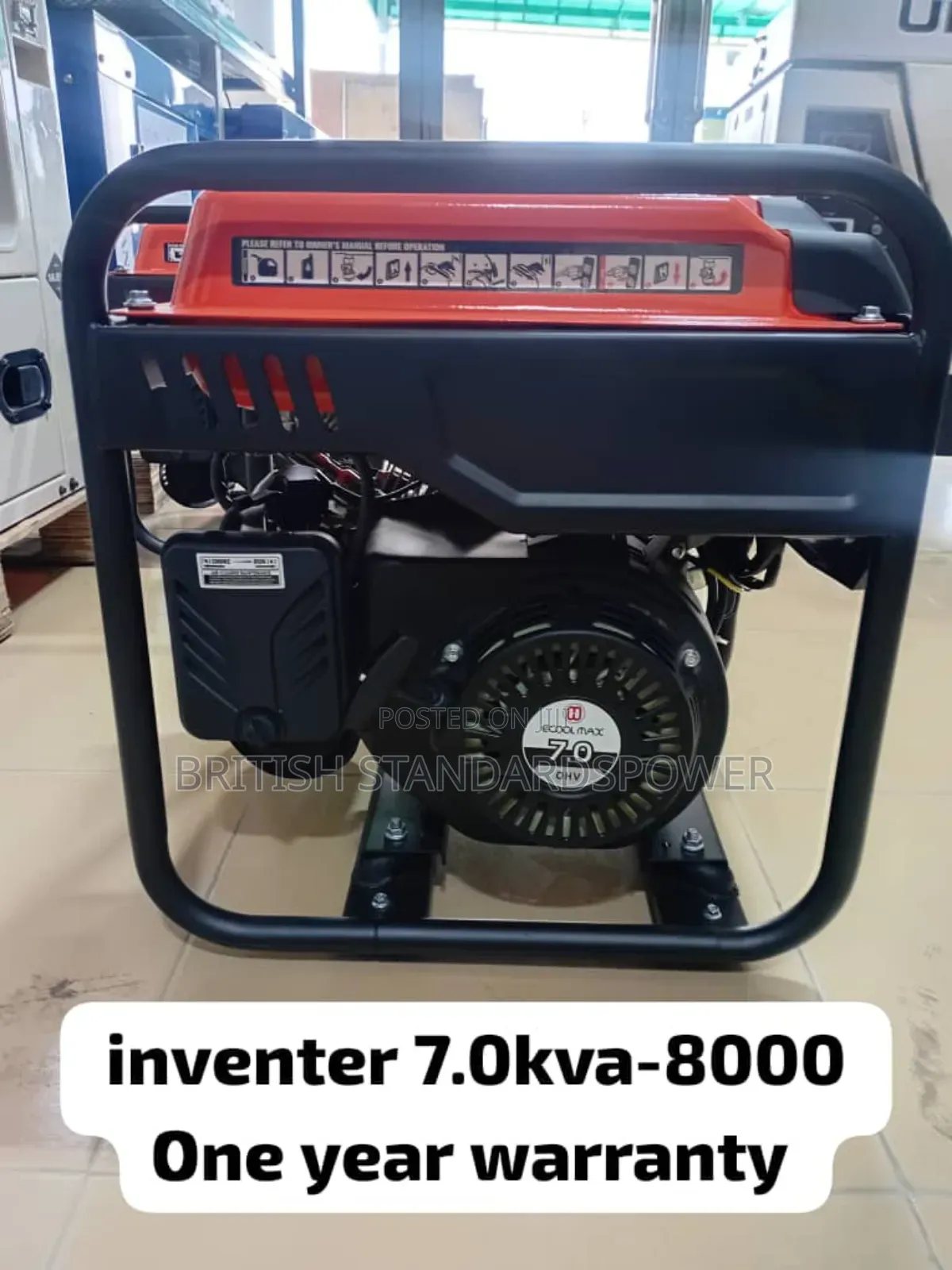 7kva Potable Petrol Generator With Pull Start