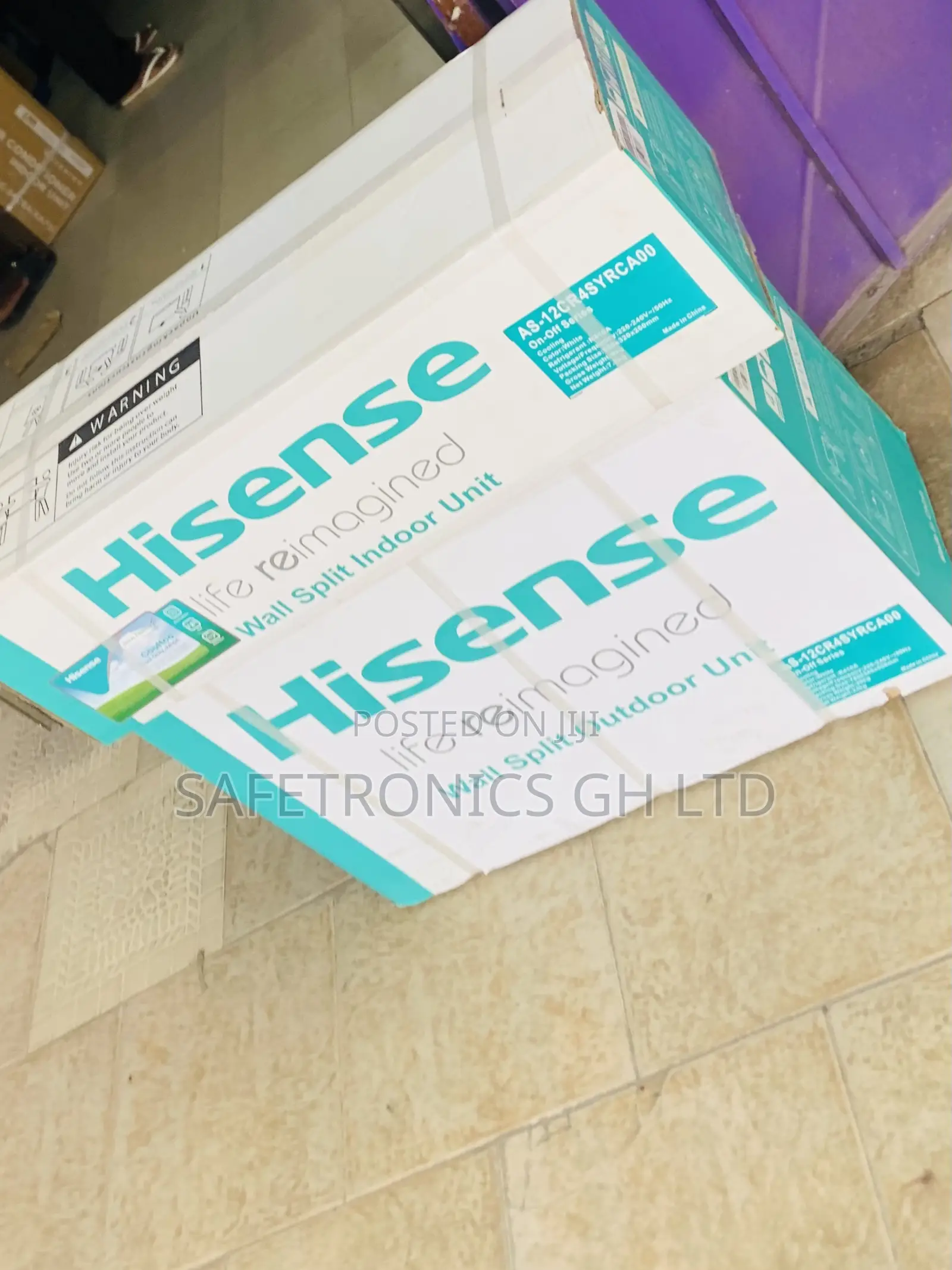 Auto Swing Hisense White 2.0 Horsepower R410 Gas Ac