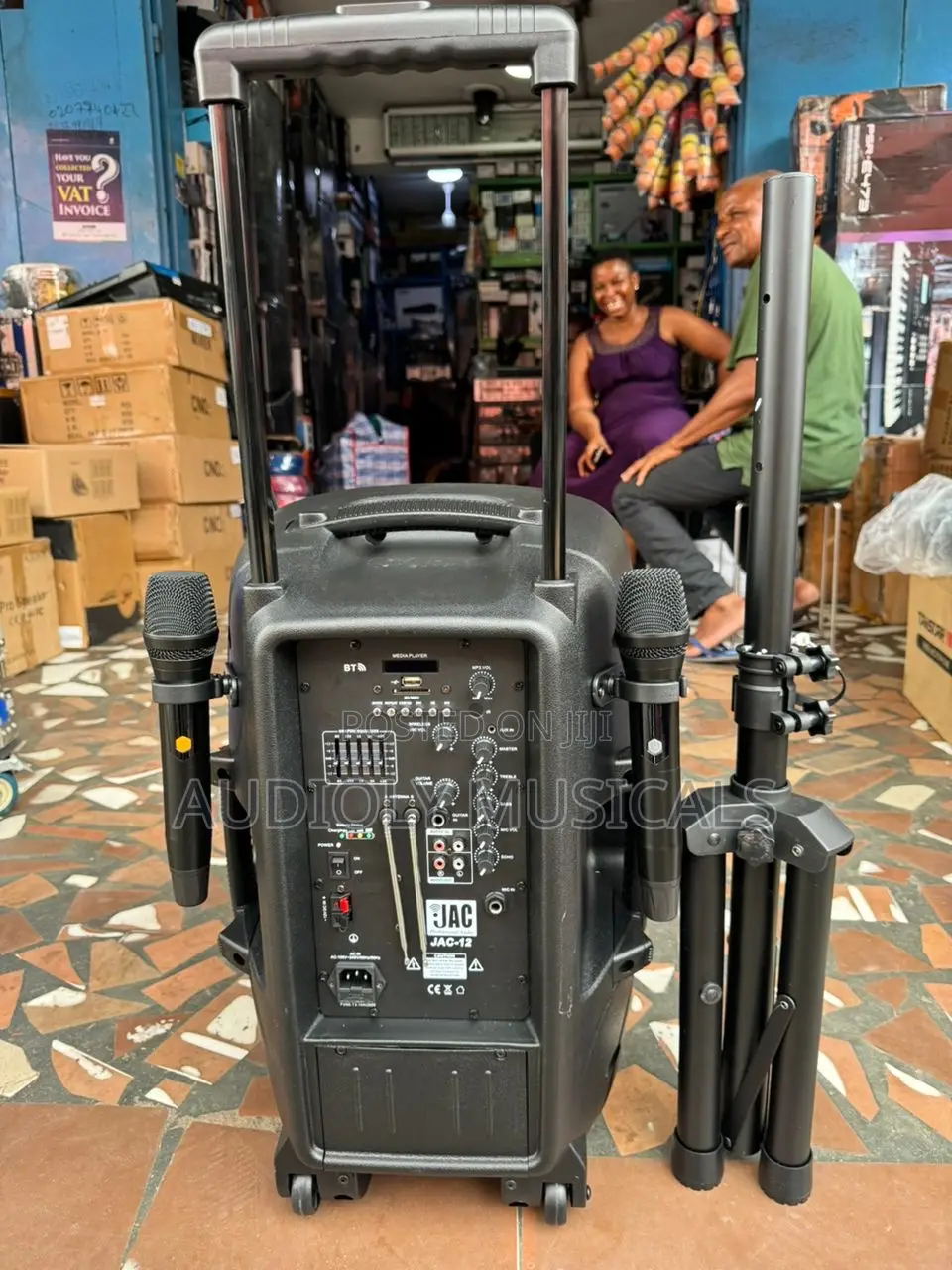 Jac 15 -Inches Bluetooth With Two Microphones and a Stand