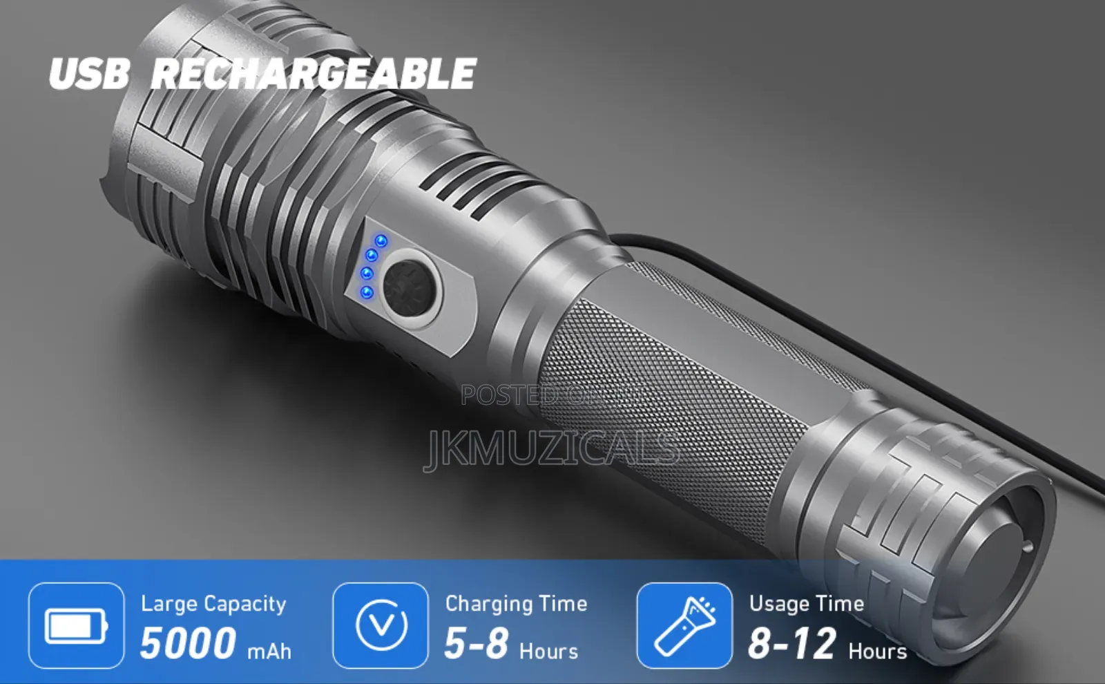 Security Torch Light_ Powerful _ Flashlight