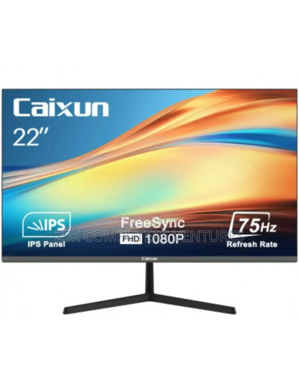 Caixun 22" Full Hd Ips Monitor 75 Hz Hdmi/Dvi/Vga Ultra-slim Design