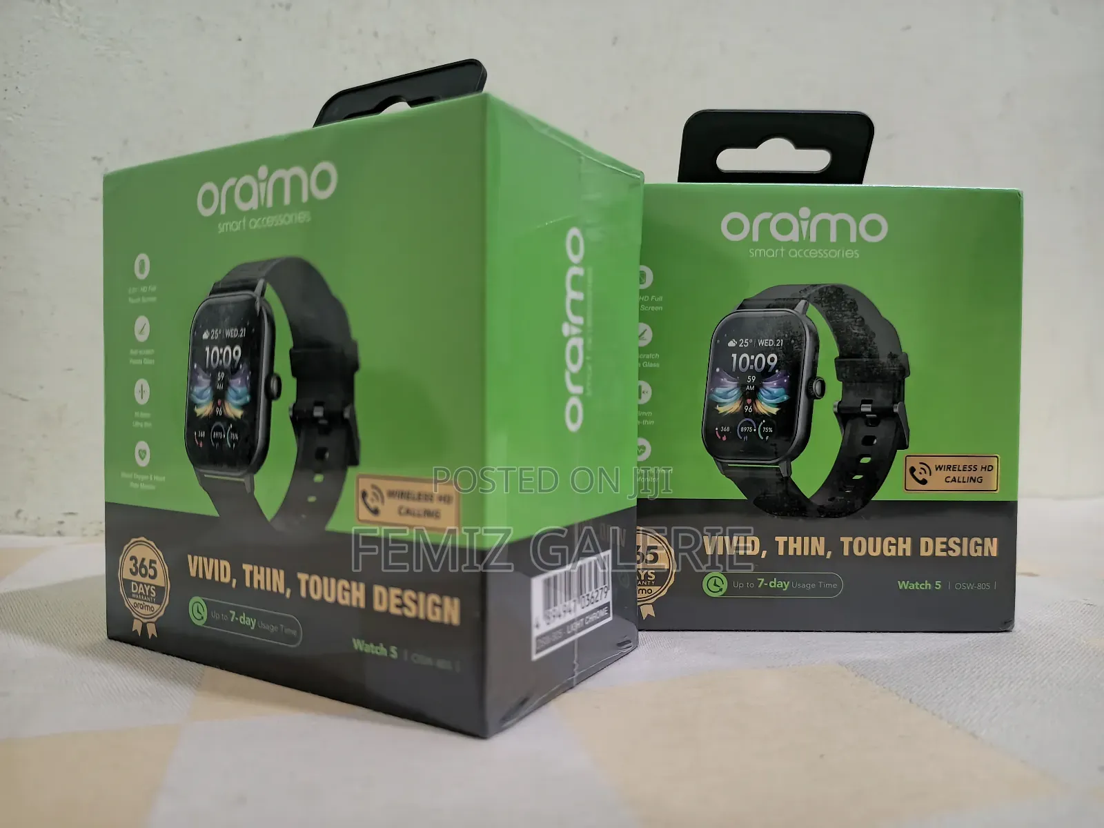 Oraimo Watch 5 2.01" Hd Panda Glass 1atm Smart Watch
