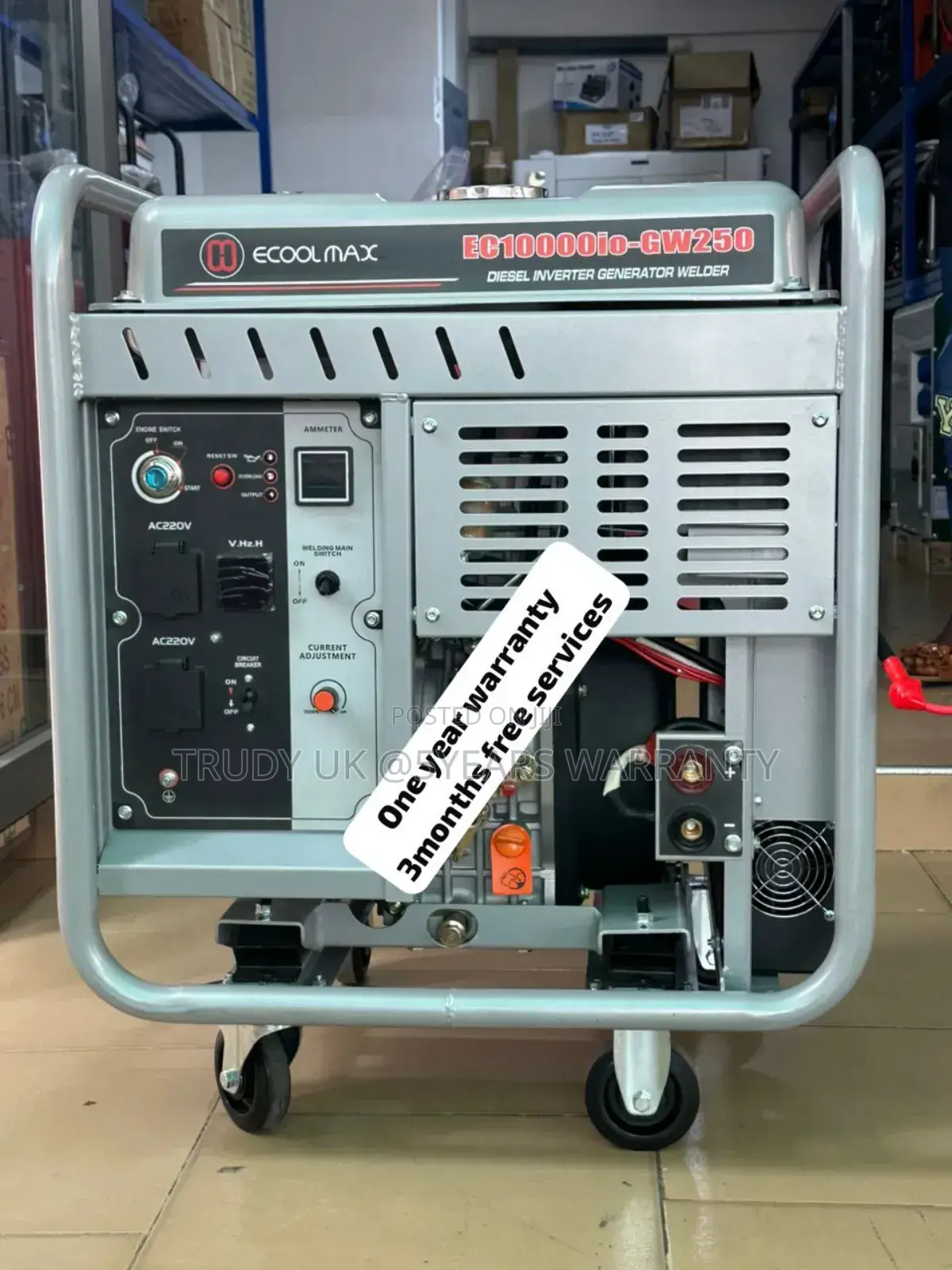 Single Phases 7.0kwatts Welding Machine Ecoolmax Japan Model