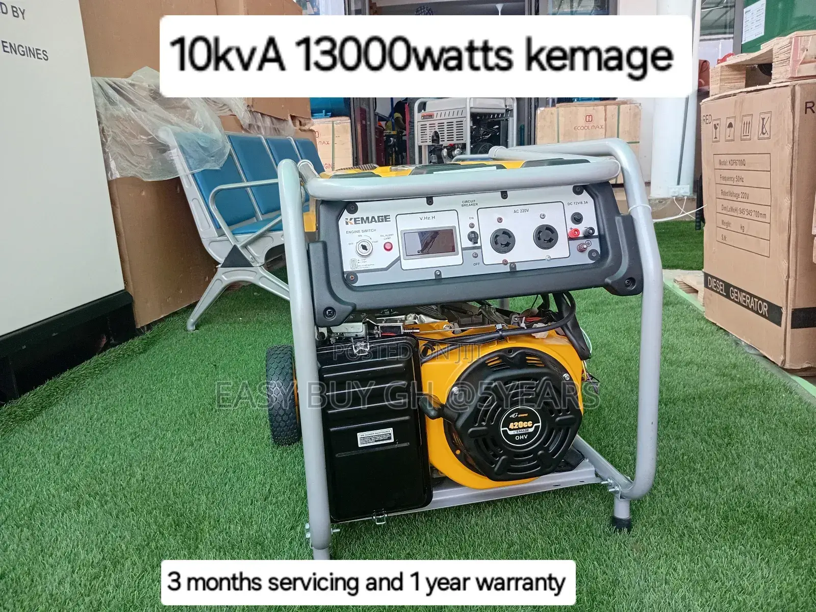 Reputable 10kva Kemage Petrol 13000watts Silent Genset 10kva