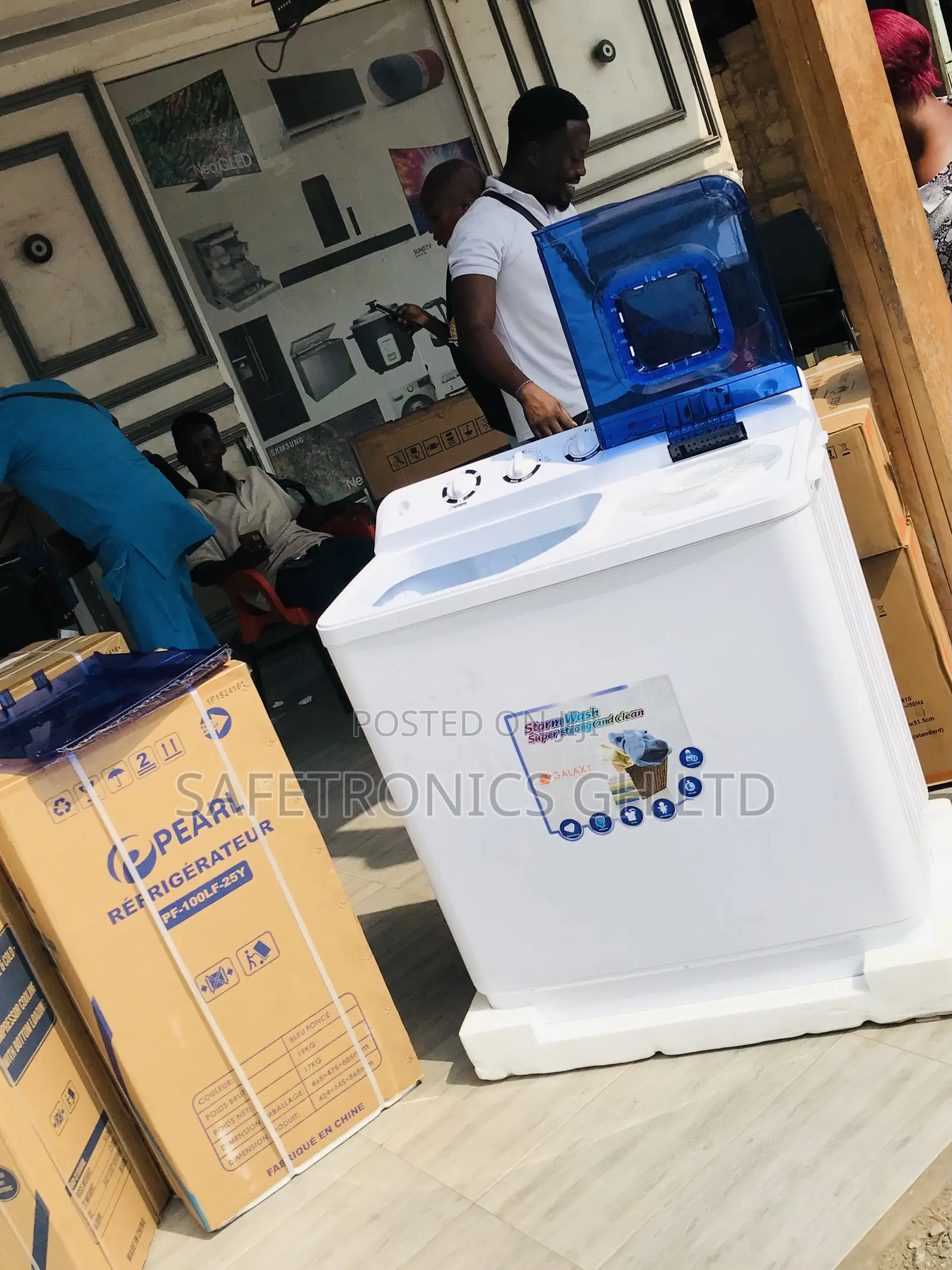 Durable Semiauto Twintub 13kg Topload Galaxy Washingmachine