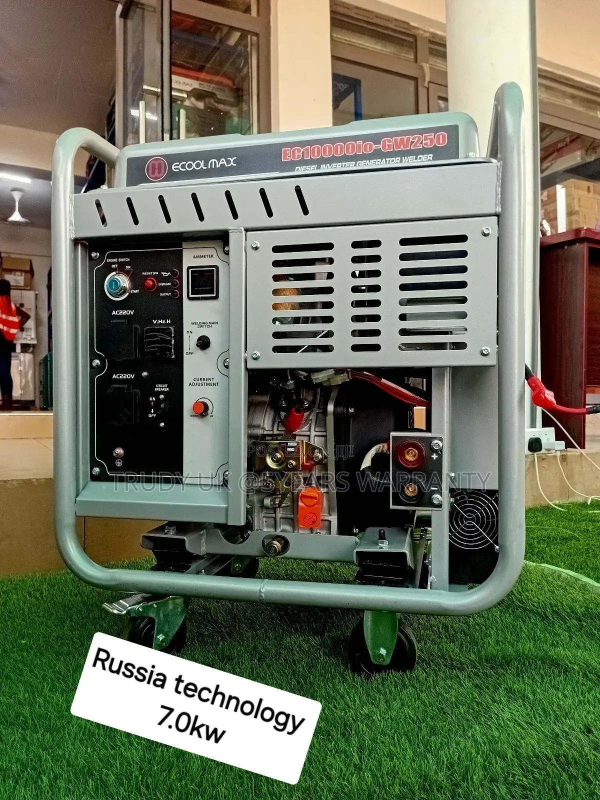 Genset 7.0kw Diesel Inventer Generator Welding Ecoolmax Made