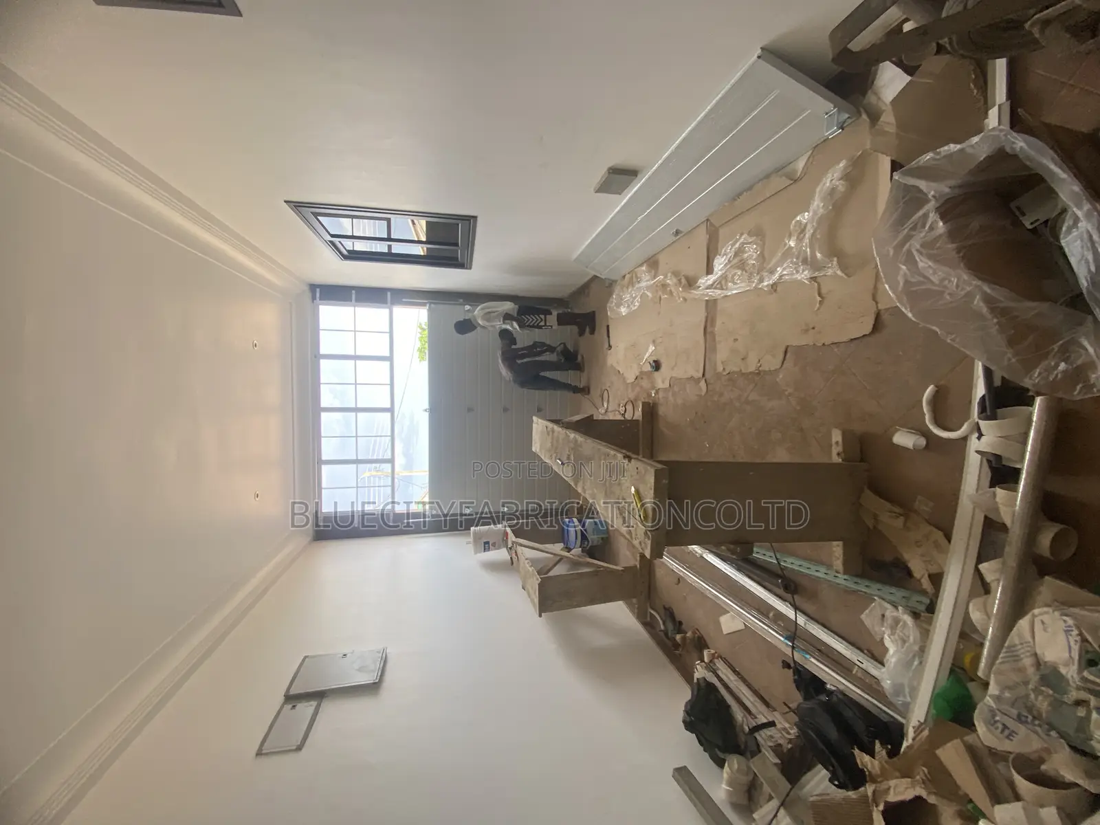 Automatic Garage Door With Fanlight