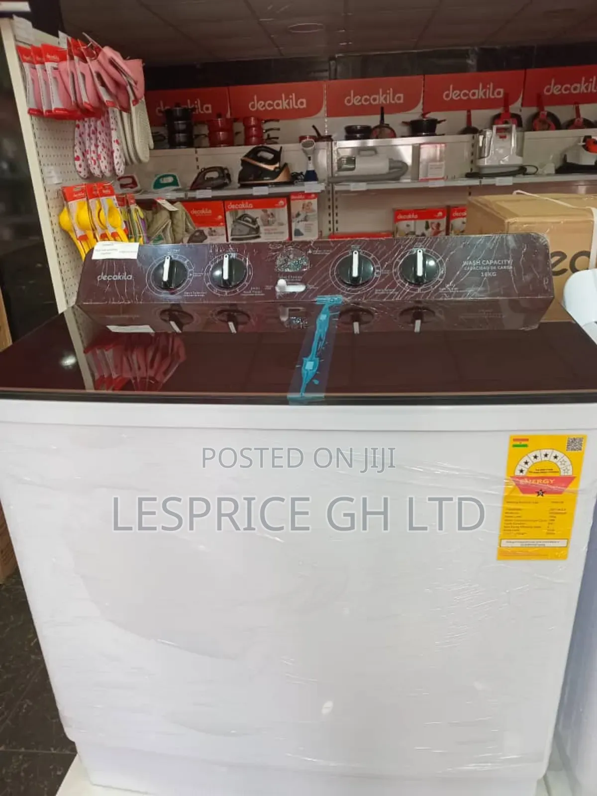 Decakila 15kg Washer - Energy Efficient Design