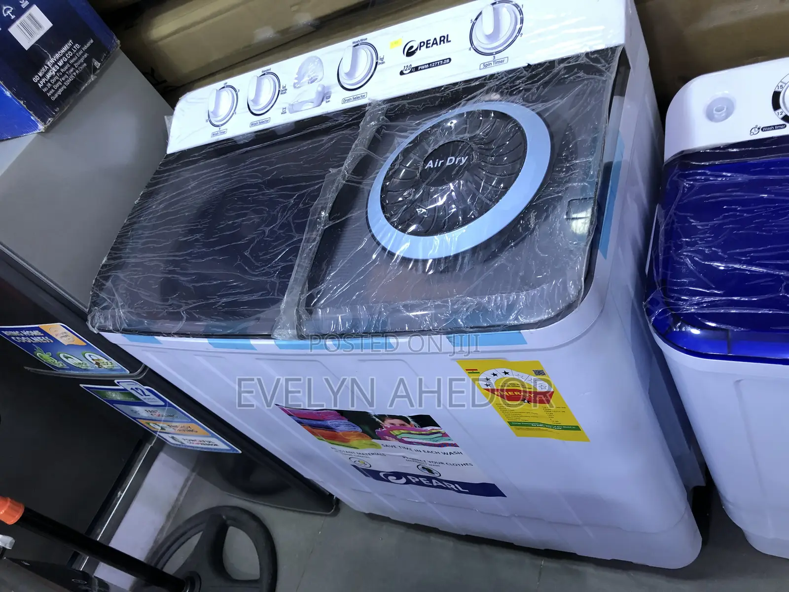 Brand New Pearl Washing Machine 12kg Twin Top Semi Automati