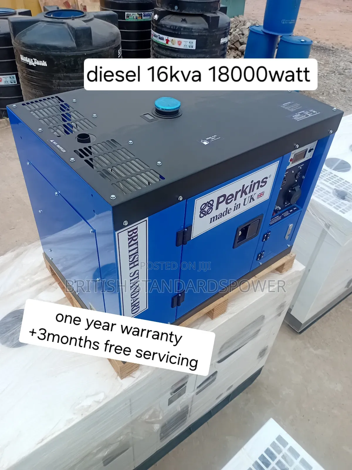 Active 16kva Perkins Diesel Engine Generator 18000watt 16kva