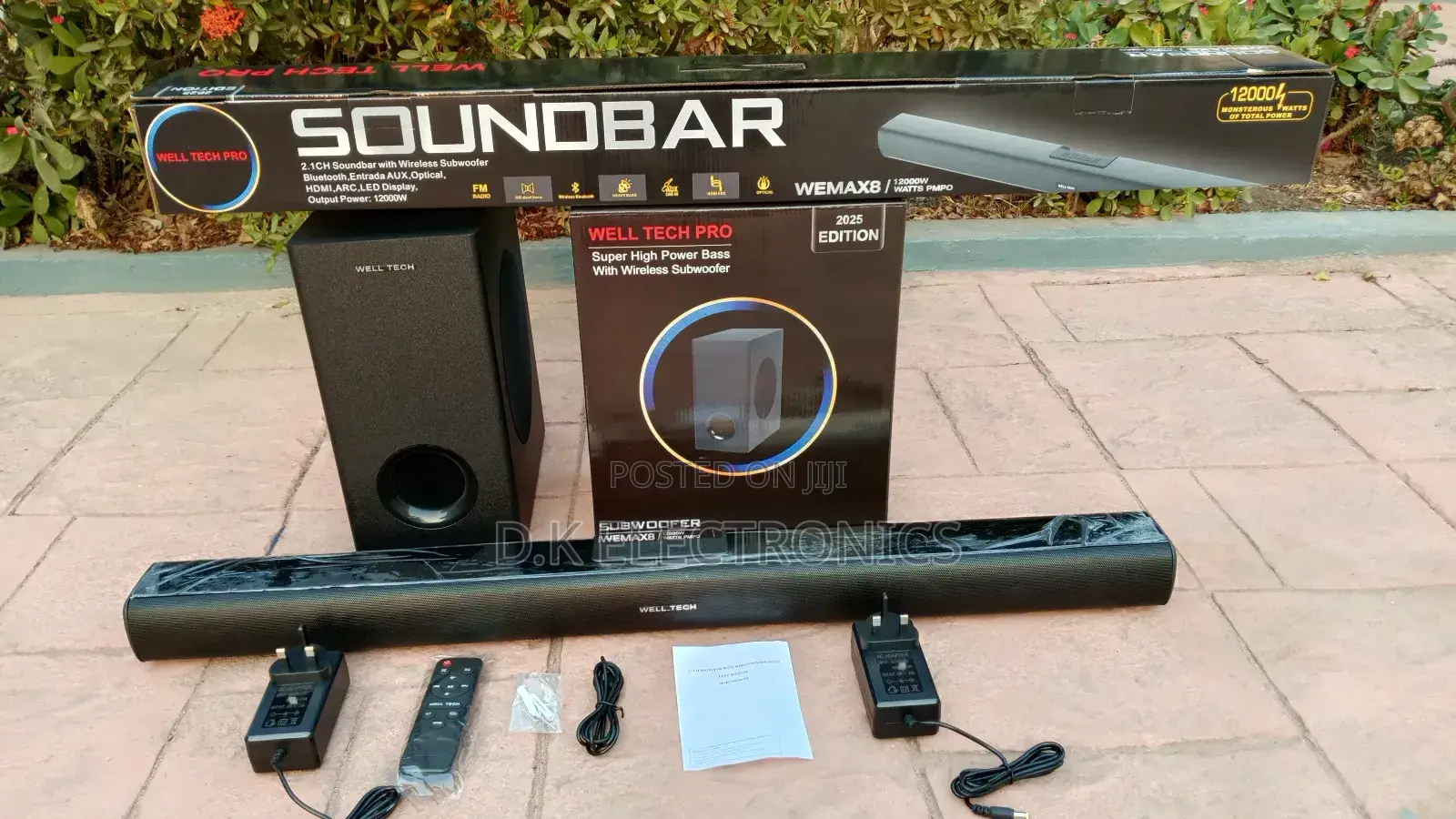 Well Tech Wemax8 12000 Wireless Soundbar